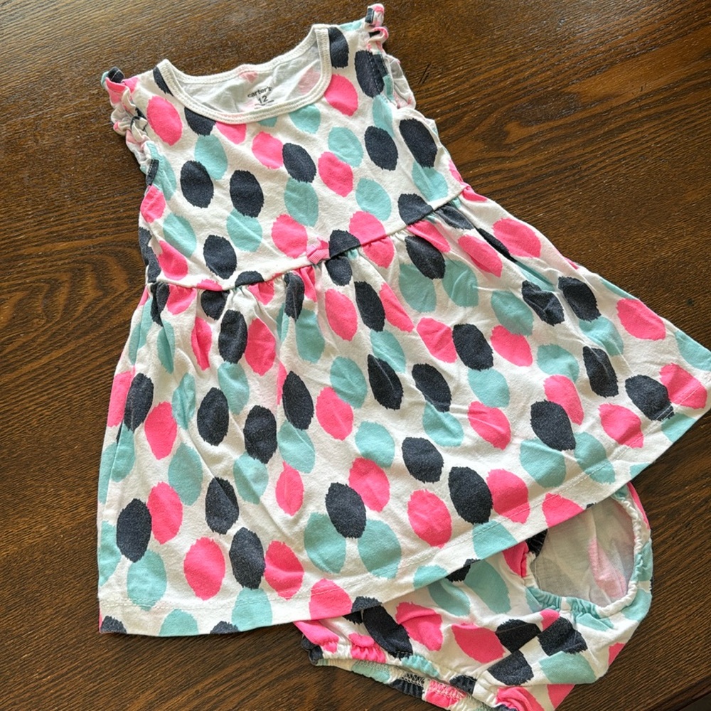 Carters Paint Splatter Dress